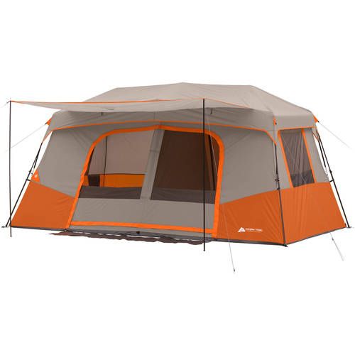 Photo 1 of Ozark Trail 11-Person Instant Cabin Tent with Private Room – 3-Room Family Camping Tent with Awning