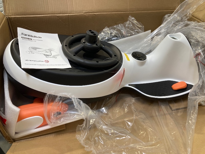 Photo 1 of FanttikRide 12V N7 Pro Electric Wiggle Car with Pedal, 2-in-1 Kids Ride On Toy, Rechargeable Battery, 2-Speed, Anti-Rollover, Flashing Wheels, Bluetooth Music, for Ages 3+, 150 lbs, Penguin Black
