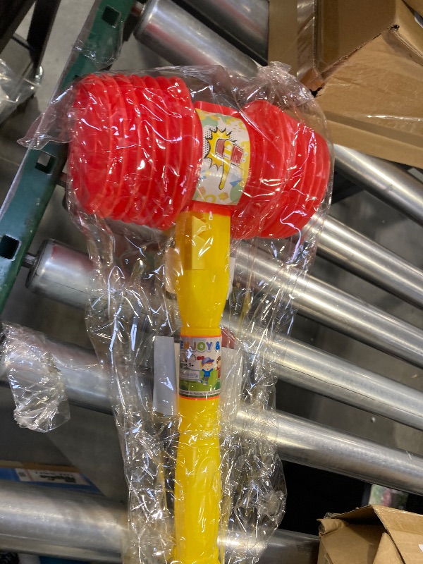Photo 1 of ArtCreativity Giant Squeaky Hammer, Jumbo 17 Inch Kids’ Squeaking Hammer Pounding Toy, Clown, Carnival, and Circus Birthday Party Favors, Best Gift for Boys and Girls Ages 3 Plus