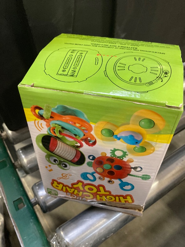 Photo 1 of JOYIN Musical Baby Toys - Suction Cups High Chair Toys - Spinner Teether - Keep Infant Teether from Falling - Montessori Sensory Present for Toddlers - Birthday Gifts for Baby 18 Months