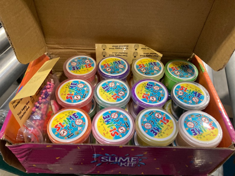 Photo 1 of SUPANT 24 Pack Butter Slime Kit with Scented DIY Slime for Girls and Boys, Super Soft, Non-Sticky Stress Relief Toy, Party Favors and Christmas Birthday Gift