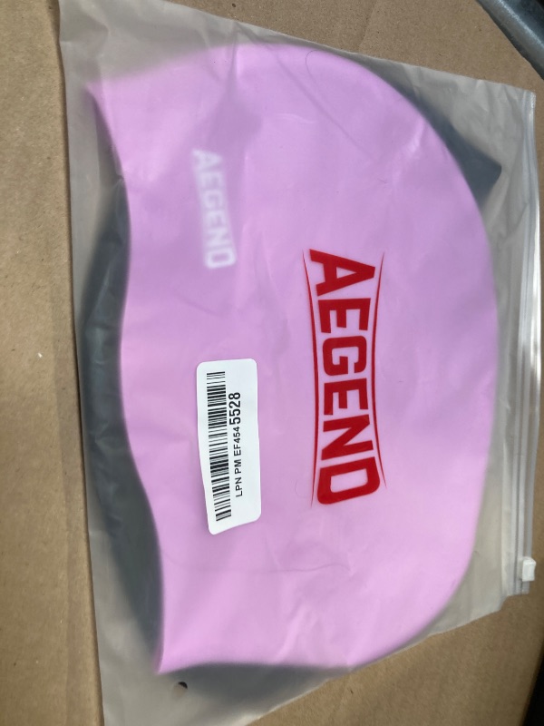 Photo 1 of Aegend Swim Caps for Long Hair, Durable Silicone Swimming Caps for Women Men Adults Youths, Easy to Put On and Off, Waterproof Swim Hats Bathing Caps to Keep Hair Dry, 2 Pack, Black Purple