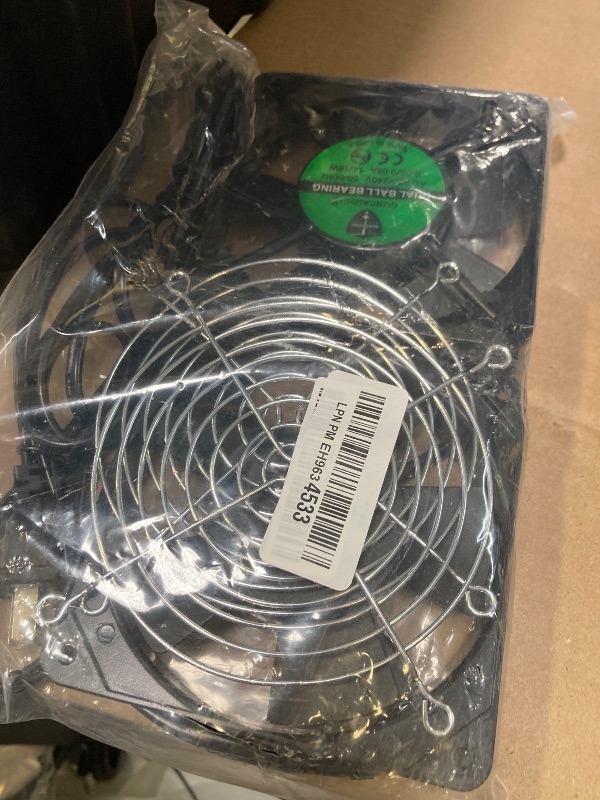 Photo 1 of 2pcs EC 120mm x 25mm Ball DIY Cooling Ventilation Exhaust Fan 110V 115V 120V 220V 240V AC Axial Case Muffin Fan (120 x 25mm)