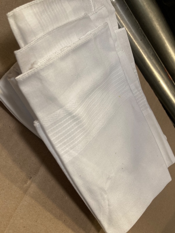 Photo 1 of Causa Forcia Cotton Handkerchiefs for Men Thick Soft Turkish White Cotton, 12 Pack
