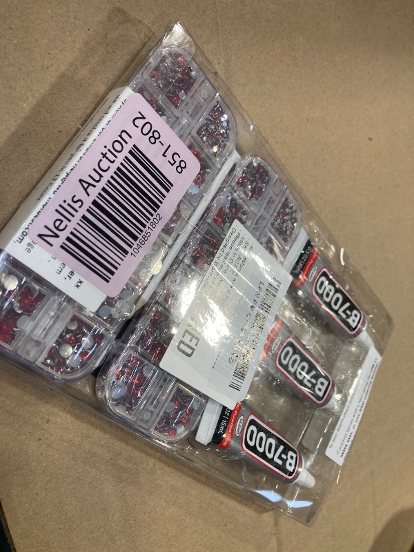 Photo 1 of 11000Pcs Red Rhinestones with b7000 Glue for Crafts Clothing Clothes Nails Crafting Shoes Tumblers Tshirt, Rinestones Flatback Gems Flat Back Crystals Diamonds 2-5mm Assorted Mixed Sizes