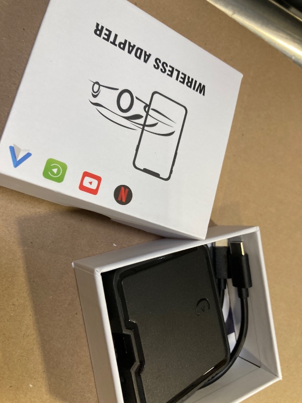 Photo 1 of Wireless CarPlay Adapter, 2025 Upgrade Support Netflix/YouTube/TF Card Plug & Play Dongle with Apple Car Play Ai Box Android Auto Wireless Adapter for Cars from 2015&iPhone iOS10+