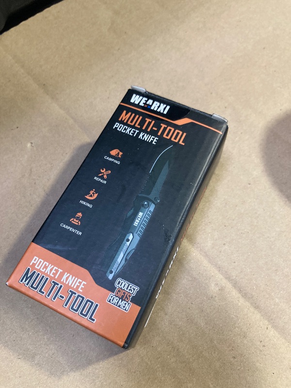 Photo 1 of WEARXI Gifts for Men, Pocket Knife Multitool, Fathers Day Dad Gifts from Daughter Son, Mens Gifts for Dad/Him/Husband, Birthday Gift for Men/Boyfriend, Dad Gifts Cool Gadgets, Camping Essentials