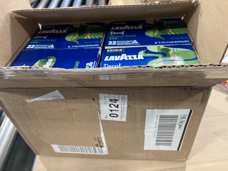 Photo 1 of exp date 24 01/2027---Lavazza Decaf, Single-Serve Keurig K-Cup Pods, Medium Roast Coffee, 88-Count Box (4 Packs of 22)