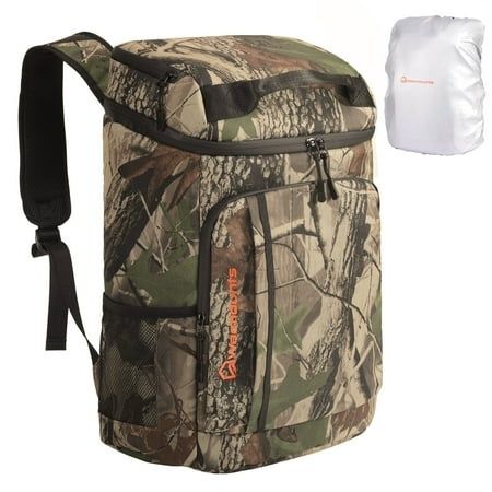 Photo 1 of WARMOUNTS Backpack Cooler & Insulated Bag 2 in 1 36 Cans W/ Insulating Cover Upgraded Leakproof Soft Cooler Backpack 2 Compartment for Camping Hikin
