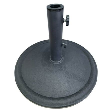 Photo 1 of Mainstays 26LB Matte Black Round Umbrella Base Designed to Be Used with a Patio Table