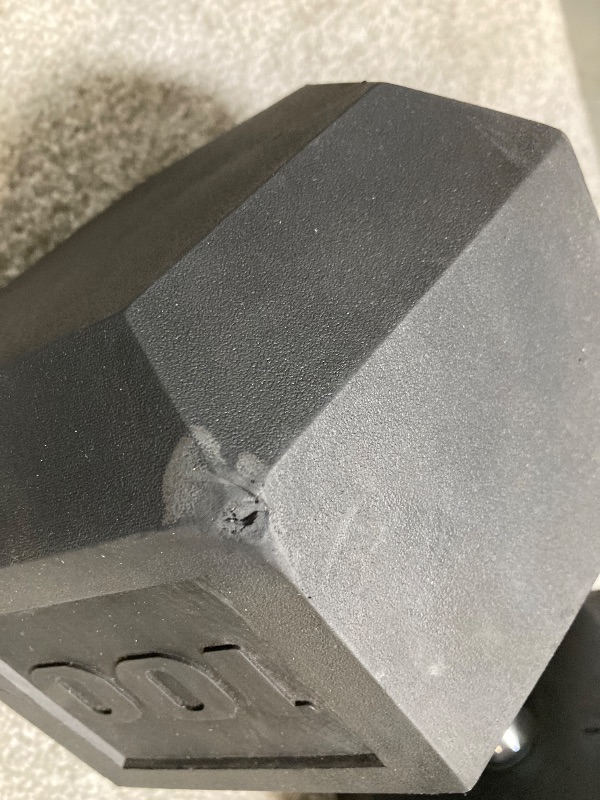 Photo 1 of CAP Barbell 100lb Rubber Hex Dumbbell Single
