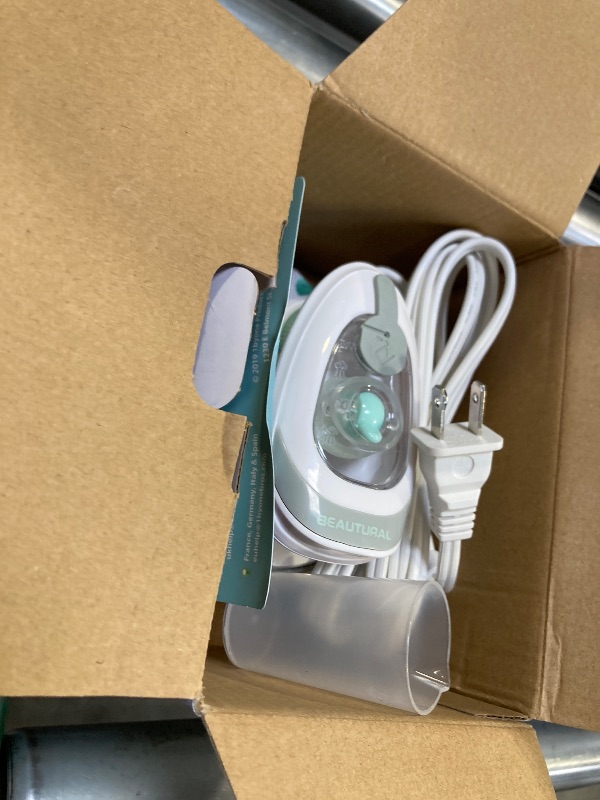Photo 1 of BEAUTURAL Mini Travel Steam Iron for Clothes with Dual Voltage, Temperature Control, Non-Stick Soleplate and Cord Storage, Ideal for Sewing, Quilting and Handcraft