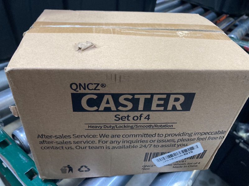 Photo 1 of QNCZ Caster Wheels, 5 Inch Heavy Duty Casters Set of 4, Silent Industrial Casters Load 2600lbs, Swivel Casters for Furniture, Workbench and Cart Wheels