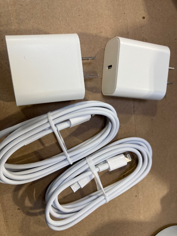 Photo 1 of 2pcs--iPhone Charger Fast Charging,[Apple MFi Certified] 2Pack 20W Type C Fast Charger Block with 6FT USB C to Lightning Cable Compatible for iPhone 14/13/12/11 Pro Max/Xs Max/XR/X,iPad?White?