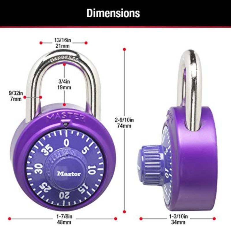 Photo 1 of Master Lock 1530DCM Locker Lock Combination Padlock, 1 Count (Pack of 1)