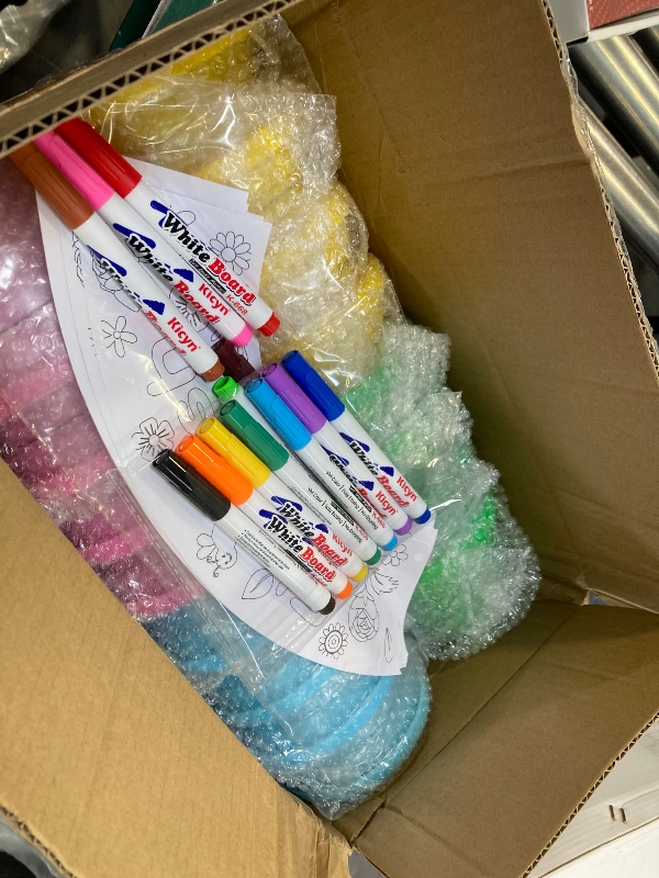 Photo 1 of Meanplan 28 Pcs Spring Crafts for Kids 16 Spring DIY Flower Pots for Kids Paint Your Own Ornament Kit DIY Craft Pot 12 Colorful Markers, Decorate Your Own Flower Pot for School Home Activity