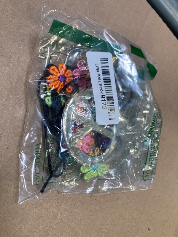 Photo 1 of Beelittle Hippie Costume Set - 60's Style Retro Vintage Sunflower Crown Hair Band 60s Hippie  Accessory 