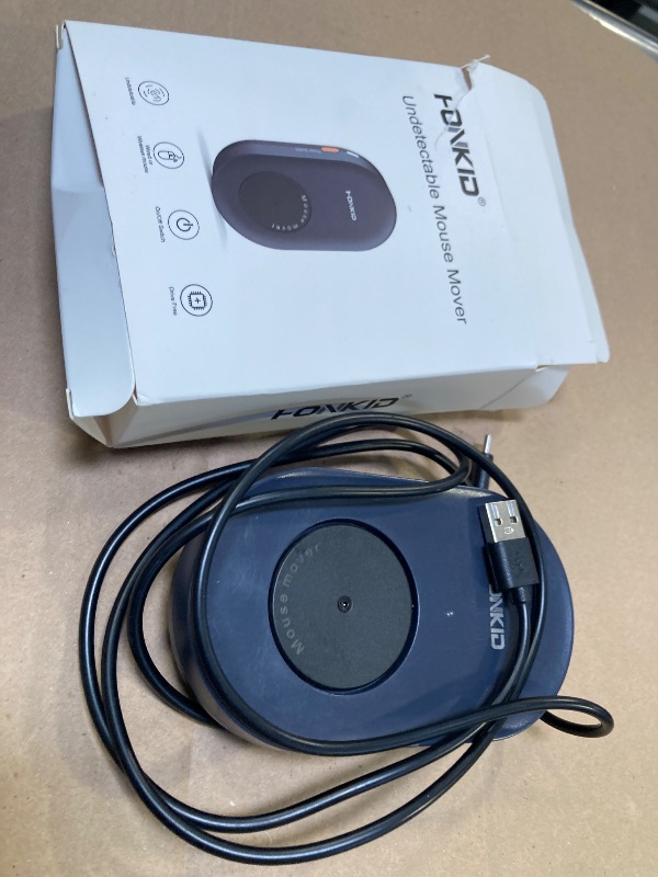 Photo 1 of HONKID Undetectable Mouse Jiggler - Auto Mover with On/Off Switch & USB Port, No Software Needed, Prevent Sleep/Lock for Home Office & PC/Mac/Desktop (Blue Black), Perfect for Gifts/Remote Work