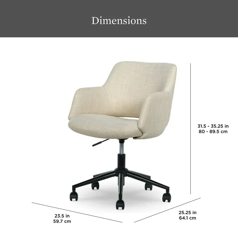 Photo 1 of Better Homes & Gardens Lillian Office Chair, Cream
