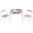 Photo 1 of Hello Kitty Kids Table And Chairs Set For 2 3 4 Year Old Girls Toddlers Folding