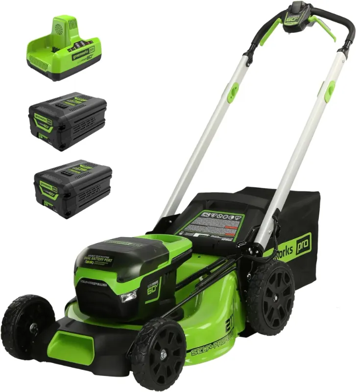 Photo 1 of USED---60V 21” Cordless (Self-Propelled) Lawn Mower . 2 x 4.0Ah Batteries and Dual Port Rapid Charger