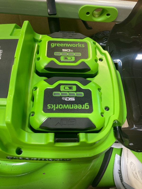 Photo 1 of USED---60V 21” Cordless (Self-Propelled) Lawn Mower . 2 x 4.0Ah Batteries and Dual Port Rapid Charger