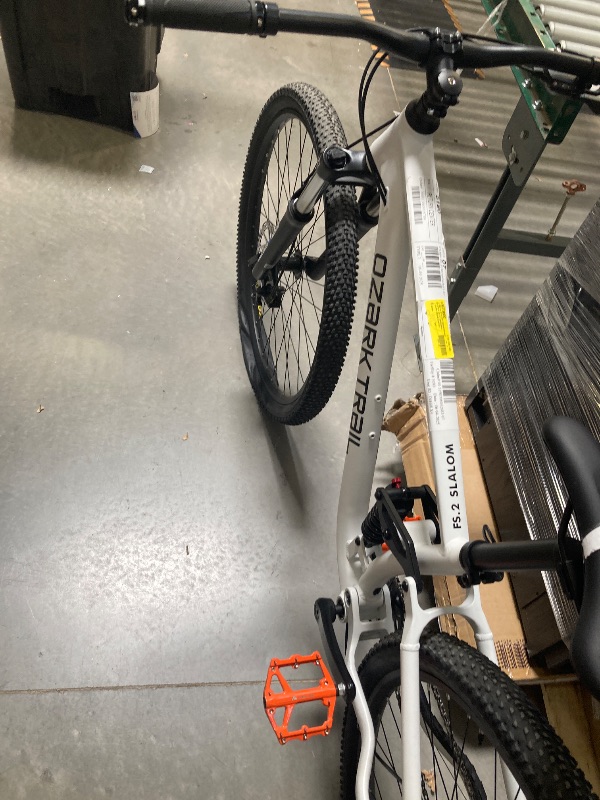 Photo 1 of Tired need air---Ozark Trail FS.2 Slalom Full Suspension Mountain Bike, 29" Wheels, Small Frame, Fits Riders 5'1" - 5'5", Off-White, Adult