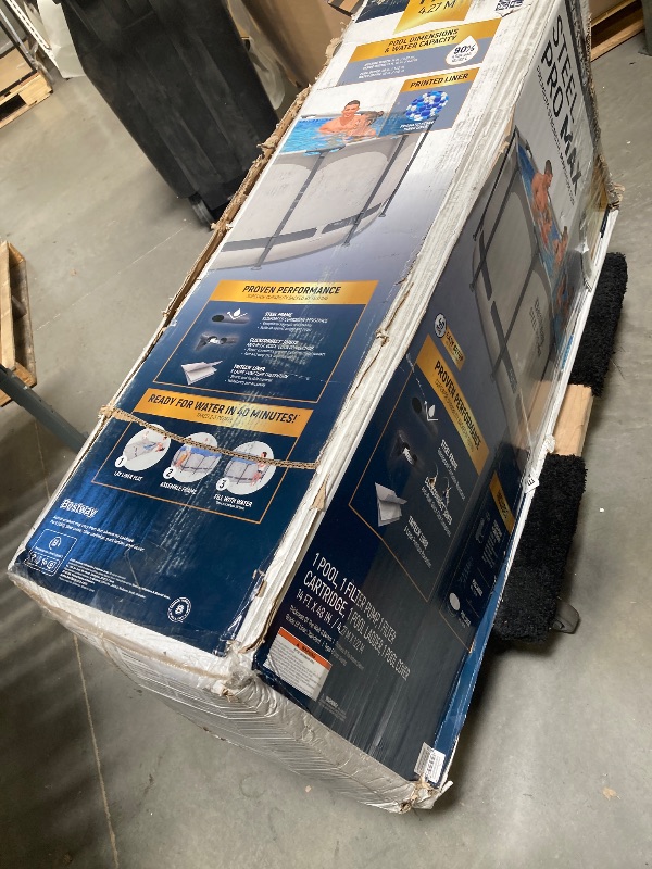 Photo 1 of Bestway Steel Pro MAX 14'x48" Round Above Ground Swimming Pool with Pump