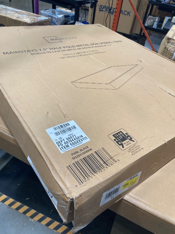 Photo 1 of Mainstays 7.5" Half-Fold Metal Box Spring, Twin