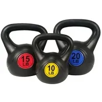 Photo 1 of 3-Piece BalanceFrom Wide Grip Kettlebell 45-Lbs Weight Set
