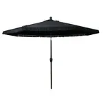 Photo 1 of Better Homes & Gardens BH14088118160AK Outdoor 9 Black Ventura Fringe Round Crank Premium Patio Umbrella