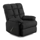 Photo 1 of Homesvale Microfiber Recliner, Black
