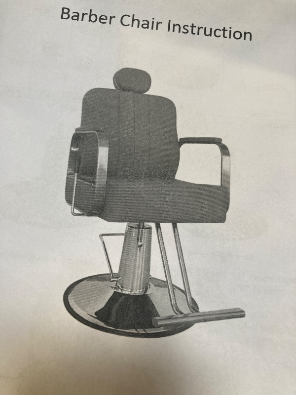 Photo 1 of Hair Salon Chair, Heavy Duty Hydraulic Pump Barber Chair, 360° Swivel Spa Beauty Barbering Chair for Hair Stylist