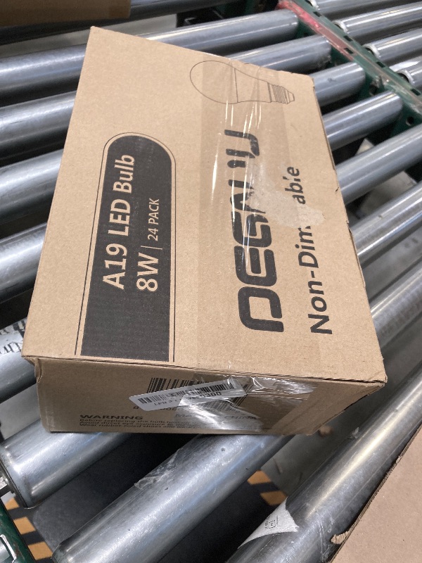 Photo 1 of DEGNJU 24 Pack LED Light Bulbs Soft White 2700K, 60 Watt Equivalent LED Bulbs, A19 Standard Bulbs, 800 LM, 15000 Hours, E26 Base, Non-Dimmable, 8.5W White LED Bulbs for Bedroom Living Room