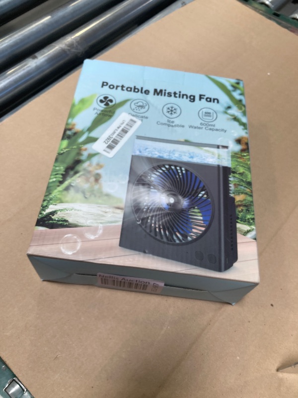 Photo 1 of Misting Fan Portable, 8000mAh 8-Inch Rechargeable Battery Operated Fan with 600mL Water Tank, Cooling Desk Misting Fans for Outside, Perfect Quite Mist Water Spray Fans for Home Office Camping Patio