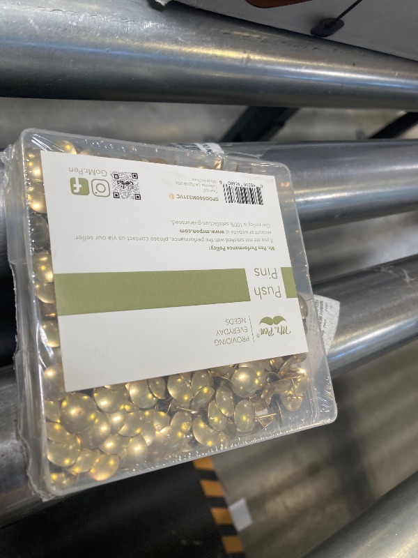 Photo 1 of Mr. Pen- Thumb Tacks, 500 Pack, Gold, Flat Thumb Tacks, Metal Push Pins, Thumbtacks for Bulletin Board