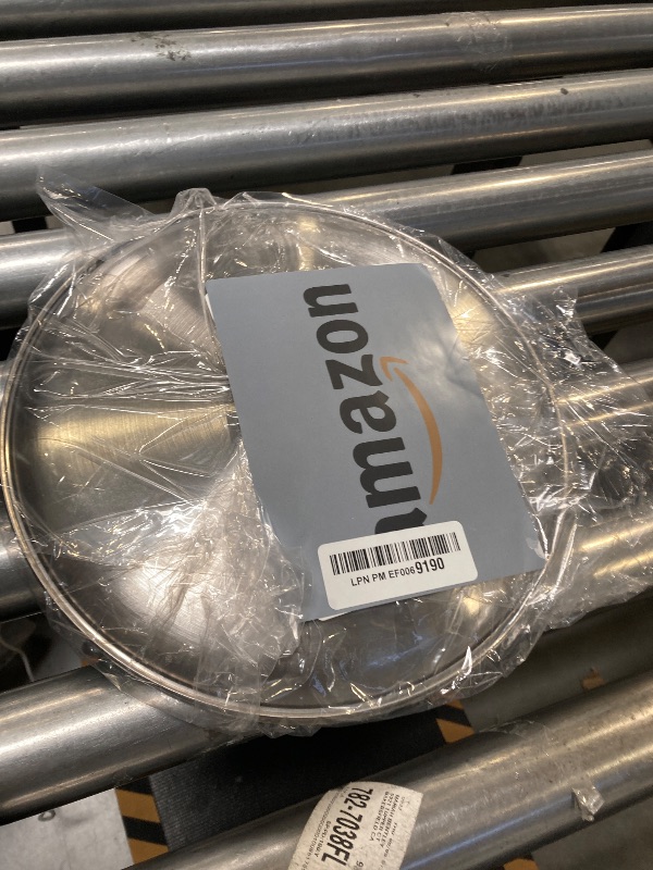 Photo 1 of CAMBUY Stainless Steel Plates 10 inch Metal Lightweight Unbreakable Dinner Dishes Plates Set Non-Toxin Dishwasher Safe BPA Free and Healthy (4 Pcs)