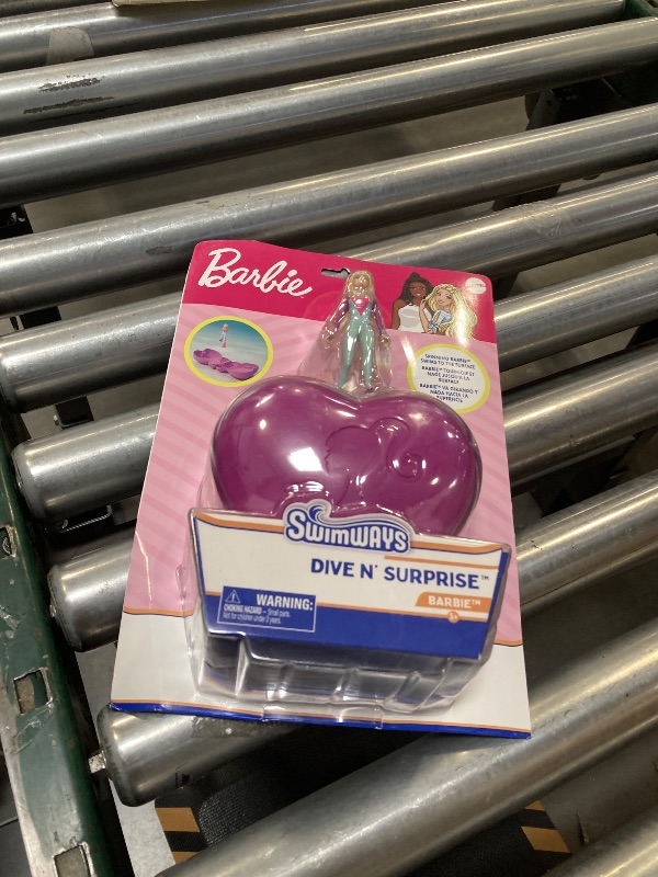Photo 1 of SwimWays Barbie Dive N Surprise, Swimming Pool Accessories & Kids Pool Toys, Pool Party Supplies & Water Toys for Kids Aged 5 & Up