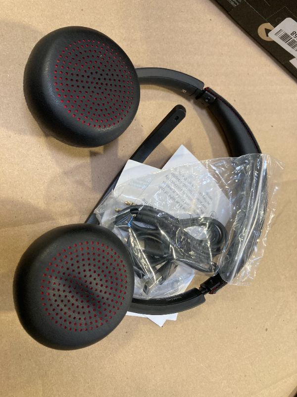 Photo 1 of Wireless Headset with AI Noise Cancelling Microphone Bluetooth Headset - Bluetooth V5.2 Headphones with USB Dongle & Mic Mute for Computer/Laptop/PC/iPhone/Android/Cell Phones (Bluetooth+USB Dongle)