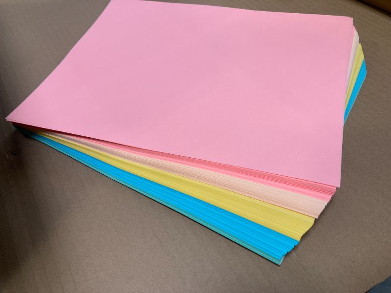Photo 1 of Astrobrights Punchy Pastel Paper Assortment, 8.5" x 11", 24 lb., 5-Color Assortment,  