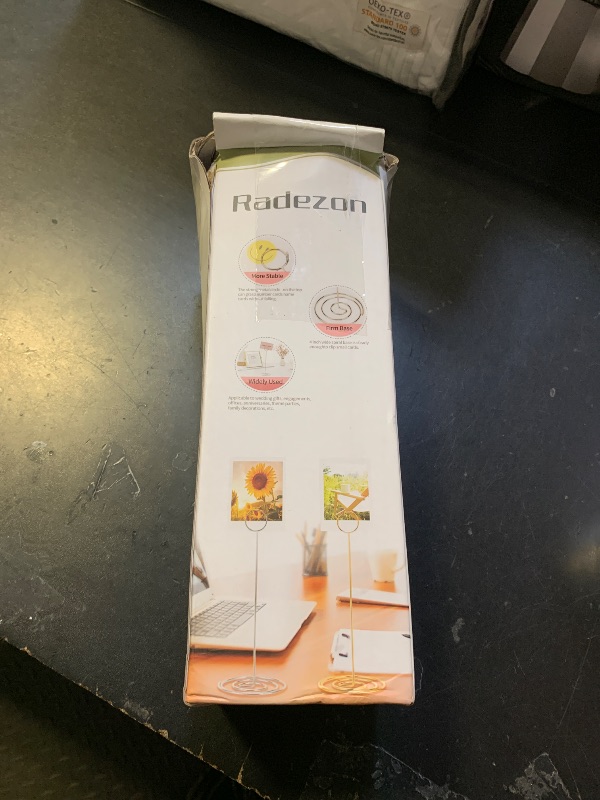 Photo 1 of 10 Pack 8.75 inch Tall Table Number Holders Place Card Holder Table Picture Holder Wire Photo Holder Clips Picture Memo Note Photo Stand (Silver)