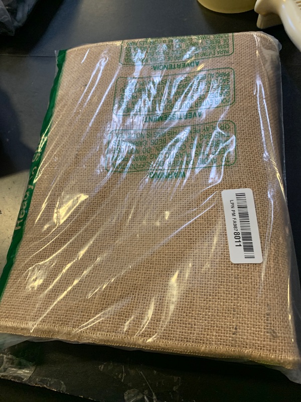 Photo 1 of 4 Pack Natural Burlap Table Runners|12 x 108 Inch Rustic Jute Runner for Wedding, Farmhouse Parties, Thanksgiving, Kitchen Table Décor, Fall Decorations, Crafts, BBQs - Natural (12"x108", 4PCS)