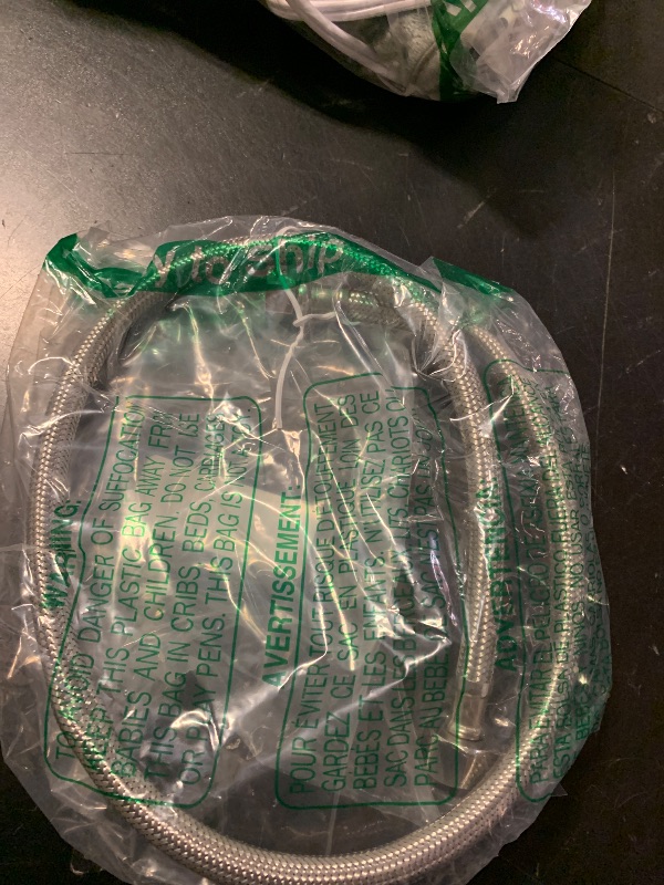 Photo 1 of [2-Pack] PROCURU 48" (4Ft) x 3/8" Comp x 1/2" FIP Faucet Hose Connector, Stainless Steel Braided Supply Line, Certified Safe (9SF48-2P)