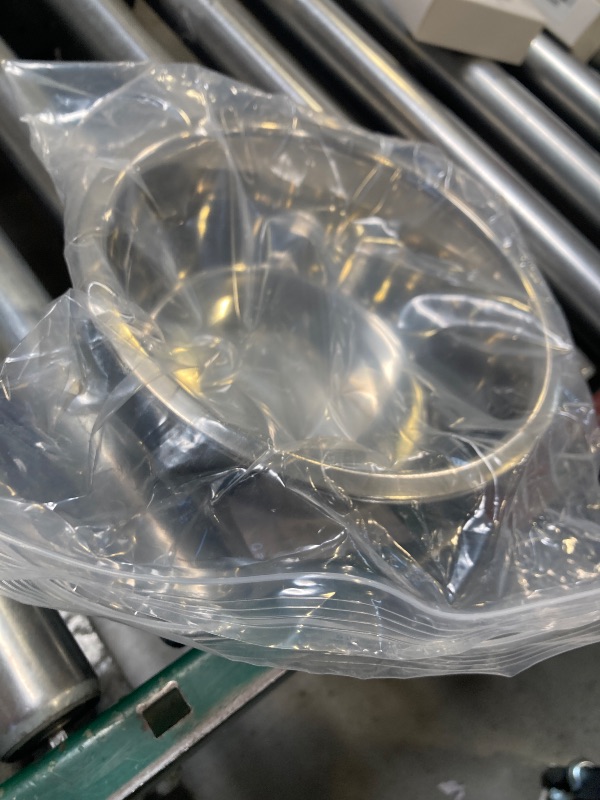 Photo 1 of Top Dog Chews - Two Large Stainless Steel Dog Bowl Set, Water & Food Dish for Any Sized Dog. No Stickers, 8", 2 Quarts, 64 OZ, 8 Cups.