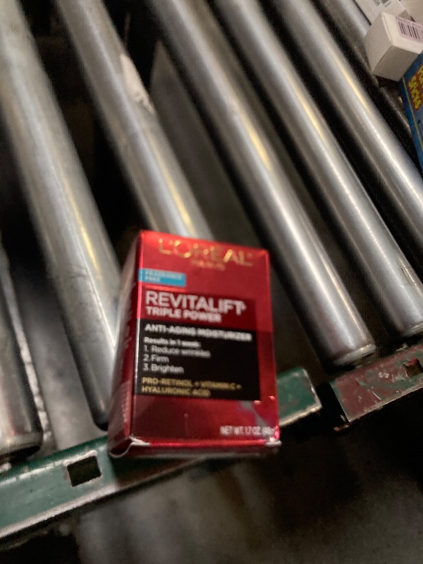 Photo 1 of L'Oreal Paris Revitalift Triple Power Anti-Aging Face Moisturizer, Pro Retinol, Hyaluronic Acid & Vitamin C, Reduce Wrinkles, Fragrance Free 1.7 Oz