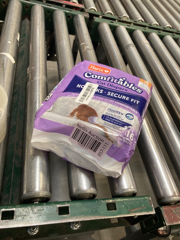 Photo 1 of Hartz Comfitables Cat Diapers, Size S 16 Count, Comfortable & Secure Fit, Easy to Put On