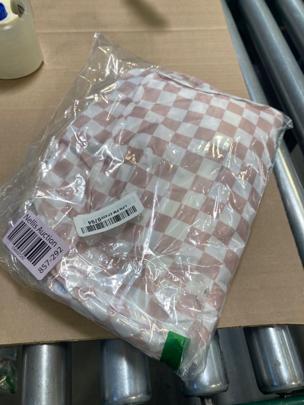 Photo 1 of 8 Set Packing Cubes for Suitcases, Packing Cubes with Shoe, Cosmetics, Clothing, Accessories Bags for Travel Luggage Organizer Women Men(Light Pink Checkered)