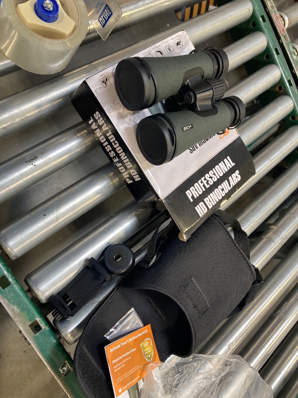 Photo 1 of 12x50 UHD Binoculars for Adults High Powered with Upgraded Phone Adapter - Large View, Lightweight, IPX7 Waterproof - Binoculars for Hunting Bird Watching Travel Cruise