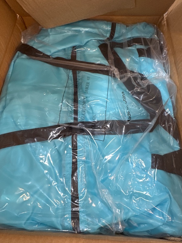 Photo 1 of Camping Tent UPF50+ with 8 Sandbags, Beach Shade Canopy for 6-12 Persons, Pop Up Canopy for Camping, Picnics, 12X12FT Turquoise