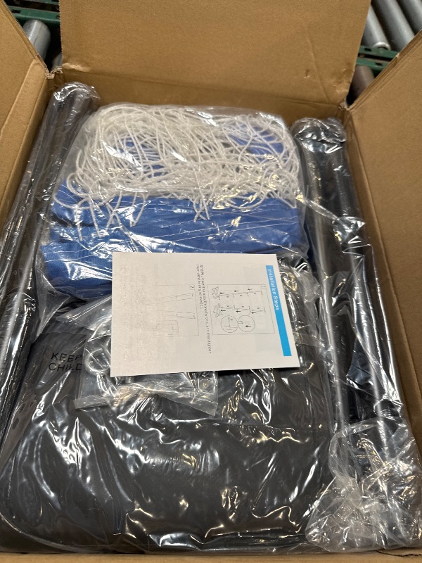 Photo 1 of AugFir Pool Volleyball Net, Heavy-duty Pool Volleyball Set with 2 Pool Volleyballs, Stabilizing Pool Volleyball Net Holder with Two 25L Dual Water Bags Support - Pool Games for Adults and Family Needs